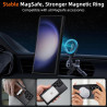 pour Samsung Galaxy S23 Ultra 5G Coque Compatible avec MagSafe avec 2 Verre Trempé, Magnétique Etui Translucide Mat Arrière Hous