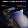 Coque pour Samsung Galaxy S23+ / S23 Plus 5G Compatible avec MagSafe avec 2 Verre Trempé, Magnétique Etui Translucide Mat Arrièr