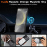 Coque pour Samsung Galaxy S24 5G Compatible avec MagSafe avec 2 Verre Trempé, Magnétique Etui Translucide Mat Arrière Housse, Pr