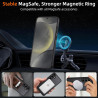 Coque pour Samsung Galaxy S24+/S24 Plus 5G Compatible avec MagSafe avec 2 Verre Trempé, Magnétique Etui Translucide Mat Arrière 