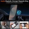 pour Samsung Galaxy S25 Fe 5G Coque Compatible avec MagSafe avec 2 Verre Trempé, Magnétique Etui Translucide Mat Arrière Housse,