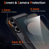 pour Samsung Galaxy S25 Fe 5G Coque Compatible avec MagSafe avec 2 Verre Trempé, Magnétique Etui Translucide Mat Arrière Housse,