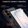 Coque pour Samsung Galaxy S26 Compatible avec MagSafe avec 2 Verre Trempé, Magnétique Etui Translucide Mat Arrière Housse, Prote
