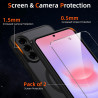 Coque pour Samsung Galaxy A27 5G Compatible avec MagSafe avec 2 Verre Trempé, Magnétique Etui Translucide Mat Arrière Housse, Pr
