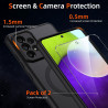 Coque pour Samsung Galaxy A52 4G/5G / A52s 5G Compatible avec MagSafe avec 2 Verre Trempé, Magnétique Etui Translucide Mat Arriè