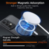 Coque pour Samsung Galaxy A53 5G Compatible avec MagSafe avec 2 Verre Trempé, Magnétique Etui Translucide Mat Arrière Housse, Pr