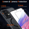 Coque pour Samsung Galaxy A53 5G Compatible avec MagSafe avec 2 Verre Trempé, Magnétique Etui Translucide Mat Arrière Housse, Pr