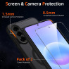 Coque pour Samsung Galaxy A57 5G Compatible avec MagSafe avec 2 Verre Trempé, Magnétique Etui Translucide Mat Arrière Housse, Pr
