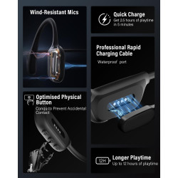 Casque Conduction Osseuse | Open Ear Casque