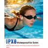 Casque conduction osseuse natation, ipx8, bleutooth 6.0, mp3 8 go | écouteurs natation ipx8 étanches, lecteur mp3 intégré, 12h a