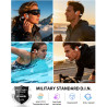 Casque conduction osseuse natation, ipx8, bleutooth 6.0, mp3 8 go | écouteurs natation ipx8 étanches, lecteur mp3 intégré, 12h a