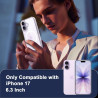 Coque Magnétique pour iPhone 17 avec 2 Verres Trempés et 2 Caméra Protecteur, Compatible avec MagSafe, Étui Aimantée Antichoc An