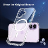 Coque Magnétique pour iPhone 17 avec 2 Verres Trempés et 2 Caméra Protecteur, Compatible avec MagSafe, Étui Aimantée Antichoc An