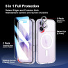Coque Magnétique pour iPhone 17 avec 2 Verres Trempés et 2 Caméra Protecteur, Compatible avec MagSafe, Étui Aimantée Antichoc An