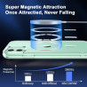 Coque Magnétique pour iPhone 11 avec 2 Verres Trempés et 2 Caméra Protecteur, Compatible avec MagSafe, Étui Aimantée Antichoc An