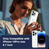 Coque Magnétique pour iPhone 14 Pro Max avec 2 Verres Trempés et 2 Caméra Protecteur, Compatible avec MagSafe, Étui Aimantée Ant