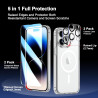 Coque Magnétique pour iPhone 14 Pro Max avec 2 Verres Trempés et 2 Caméra Protecteur, Compatible avec MagSafe, Étui Aimantée Ant