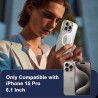 Coque Magnétique pour iPhone 15 Pro avec 2 Verres Trempés et 2 Caméra Protecteur, Compatible avec Mag Safe, Étui Aimantée Antich