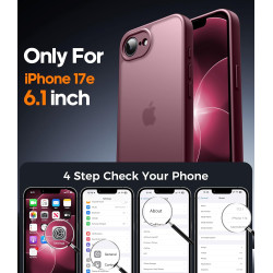 FLLAO Coque pour iPhone 17e /iPhone 16e avec 2 Pièces de Verre Trempé, Protection Complète de l'appareil Photo,Antichoc Antirayu