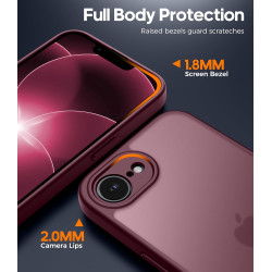 FLLAO Coque pour iPhone 17e /iPhone 16e avec 2 Pièces de Verre Trempé, Protection Complète de l'appareil Photo,Antichoc Antirayu