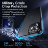 FLLAO Coque Compatible avec iPhone 12 Mini et 2 Pièces Verre Trempé, Protection Antichoc Qualité Militaire, Anti-Jaunissement ét