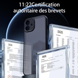 FLLAO Coque Compatible avec iPhone 12 Mini et 2 Pièces Verre Trempé, Protection Antichoc Qualité Militaire, Anti-Jaunissement ét