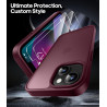 FLLAO Coque pour iPhone 13/iPhone 14 6,1 Pouces, avec 2 Pièces de Verre Trempé, Militaire Étui Antichoc Antirayures, Housse de T