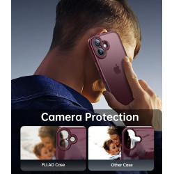 FLLAO Coque pour iPhone 17 avec 2 Pièces de Verre Trempé, Militaire Étui de Mince Bumper Housse, Silicone en Gel TPU Souple Comp