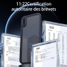 FLLAO Coque Compatible avec iPhone X/XS et 2 Pièces Verre Trempé, Protection Antichoc Qualité Militaire, Anti-Jaunissement étui 