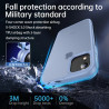 FLLAO Mat Coque Compatible avec iPhone XR et 2 Pièces Protection Verre Trempé,Protection Antichoc Qualité Militaire,Anti-Jauniss