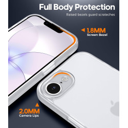 FLLAO Coque pour iPhone 17e /iPhone 16e avec 2 Pièces de Verre Trempé, Protection Complète de l'appareil Photo,Antichoc Antirayu