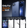 FLLAO Coque pour iPhone 17e /iPhone 16e avec 2 Pièces de Verre Trempé, Protection Complète de l'appareil Photo,Antichoc Antirayu