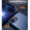 FLLAO Coque pour iPhone 17e /iPhone 16e avec 2 Pièces de Verre Trempé, Protection Complète de l'appareil Photo,Antichoc Antirayu