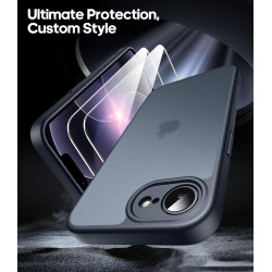 FLLAO Coque pour iPhone 17e /iPhone 16e avec 2 Pièces de Verre Trempé, Protection Complète de l'appareil Photo,Antichoc Antirayu