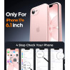 FLLAO Coque pour iPhone 17e /iPhone 16e avec 2 Pièces de Verre Trempé, Protection Complète de l'appareil Photo,Antichoc Antirayu