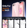 FLLAO Coque pour iPhone 17e /iPhone 16e avec 2 Pièces de Verre Trempé, Protection Complète de l'appareil Photo,Antichoc Antirayu