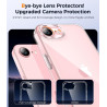 FLLAO Coque pour iPhone 17e /iPhone 16e avec 2 Pièces de Verre Trempé, Protection Complète de l'appareil Photo,Antichoc Antirayu