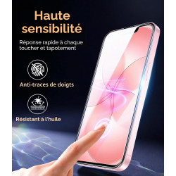 FLLAO Coque pour iPhone 17e /iPhone 16e avec 2 Pièces de Verre Trempé, Protection Complète de l'appareil Photo,Antichoc Antirayu