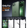 FLLAO Coque pour iPhone 17e /iPhone 16e avec 2 Pièces de Verre Trempé, Protection Complète de l'appareil Photo,Antichoc Antirayu