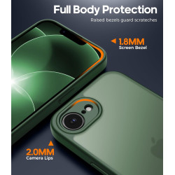 FLLAO Coque pour iPhone 17e /iPhone 16e avec 2 Pièces de Verre Trempé, Protection Complète de l'appareil Photo,Antichoc Antirayu