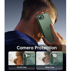FLLAO Coque pour iPhone 17e /iPhone 16e avec 2 Pièces de Verre Trempé, Protection Complète de l'appareil Photo,Antichoc Antirayu