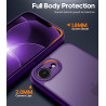 FLLAO Coque pour iPhone 17e /iPhone 16e avec 2 Pièces de Verre Trempé, Protection Complète de l'appareil Photo,Antichoc Antirayu