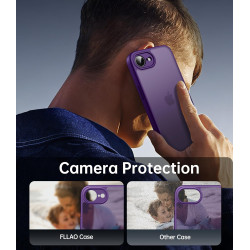 FLLAO Coque pour iPhone 17e /iPhone 16e avec 2 Pièces de Verre Trempé, Protection Complète de l'appareil Photo,Antichoc Antirayu
