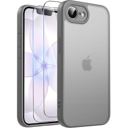 FLLAO Coque pour iPhone 17e /iPhone 16e avec 2 Pièces de Verre Trempé, Protection Complète de l'appareil Photo,Antichoc Antirayu