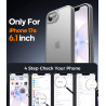 FLLAO Coque pour iPhone 17e /iPhone 16e avec 2 Pièces de Verre Trempé, Protection Complète de l'appareil Photo,Antichoc Antirayu