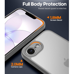 FLLAO Coque pour iPhone 17e /iPhone 16e avec 2 Pièces de Verre Trempé, Protection Complète de l'appareil Photo,Antichoc Antirayu