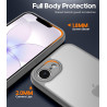 FLLAO Coque pour iPhone 17e /iPhone 16e avec 2 Pièces de Verre Trempé, Protection Complète de l'appareil Photo,Antichoc Antirayu