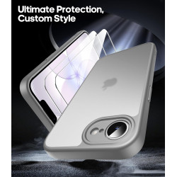 FLLAO Coque pour iPhone 17e /iPhone 16e avec 2 Pièces de Verre Trempé, Protection Complète de l'appareil Photo,Antichoc Antirayu