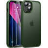 FLLAO Coque pour iPhone 13/iPhone 14 6,1 Pouces, avec 2 Pièces de Verre Trempé, Militaire Étui Antichoc Antirayures, Housse de T
