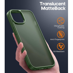 FLLAO Coque pour iPhone 13/iPhone 14 6,1 Pouces, avec 2 Pièces de Verre Trempé, Militaire Étui Antichoc Antirayures, Housse de T